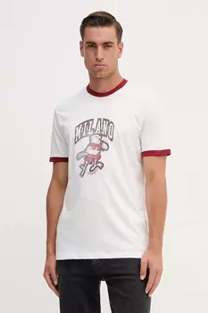Хлопковая футболка Armani Exchange, белый