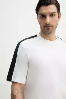 Хлопковая футболка Armani Exchange, белый