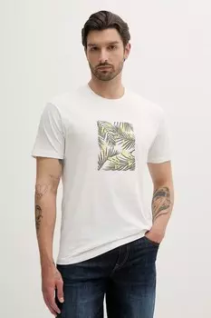 Хлопковая футболка Armani Exchange, белый
