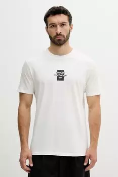 Хлопковая футболка Armani Exchange, белый