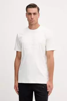 Хлопковая футболка Armani Exchange, белый