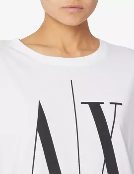 Хлопковая футболка Armani Exchange, белый