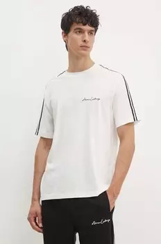 Хлопковая футболка Armani Exchange, белый