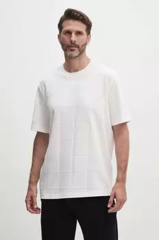 Хлопковая футболка Armani Exchange, белый