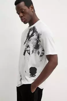 Хлопковая футболка Armani Exchange, белый