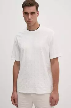 Хлопковая футболка Armani Exchange, белый