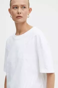 Хлопковая футболка Armani Exchange, белый