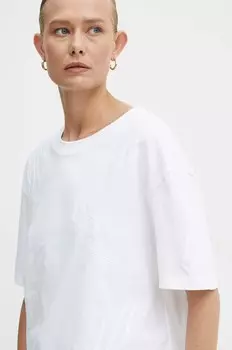 Хлопковая футболка Armani Exchange, белый