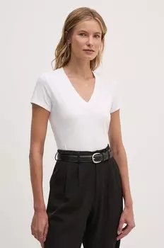 Хлопковая футболка Armani Exchange, белый