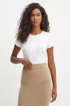 Хлопковая футболка Armani Exchange, белый