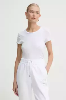 Хлопковая футболка Armani Exchange, белый