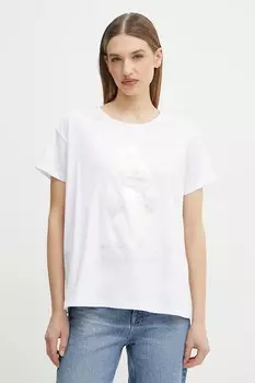 Хлопковая футболка Armani Exchange, белый