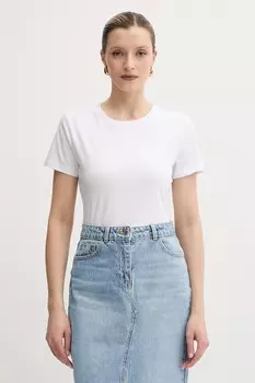 Хлопковая футболка Armani Exchange, белый