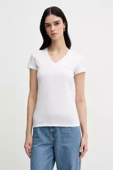 Хлопковая футболка Armani Exchange, белый