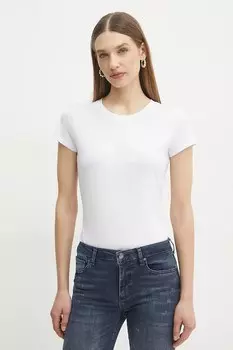 Хлопковая футболка Armani Exchange, белый