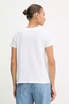 Хлопковая футболка Armani Exchange, белый