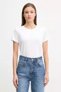 Хлопковая футболка Armani Exchange, белый