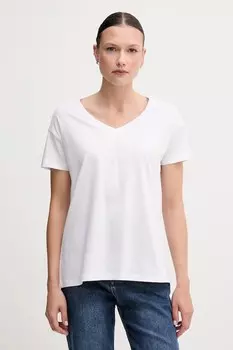 Хлопковая футболка Armani Exchange, белый