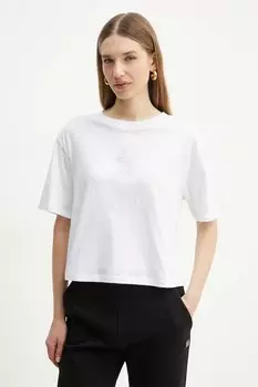 Хлопковая футболка Armani Exchange, белый