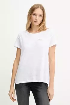 Хлопковая футболка Armani Exchange, белый