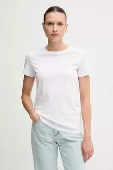 Хлопковая футболка Armani Exchange, белый