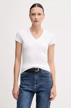 Хлопковая футболка Armani Exchange, белый