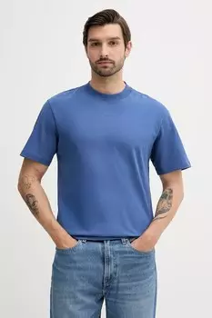 Хлопковая футболка Armani Exchange, бежевый