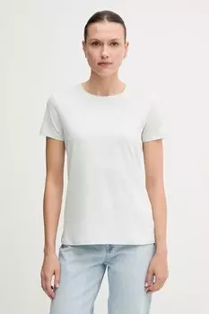 Хлопковая футболка Armani Exchange, бирюзовый
