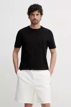 Хлопковая футболка Armani Exchange, черный