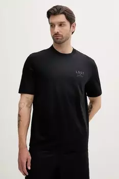 Хлопковая футболка Armani Exchange, черный