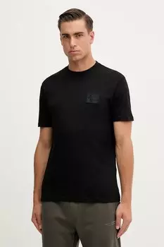 Хлопковая футболка Armani Exchange, черный