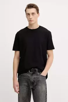 Хлопковая футболка Armani Exchange, черный