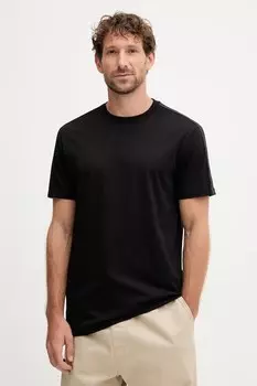Хлопковая футболка Armani Exchange, черный