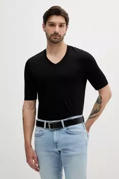 Хлопковая футболка Armani Exchange, черный
