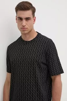 Хлопковая футболка Armani Exchange, черный