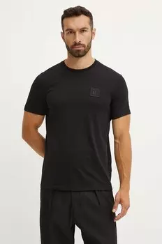 Хлопковая футболка Armani Exchange, черный