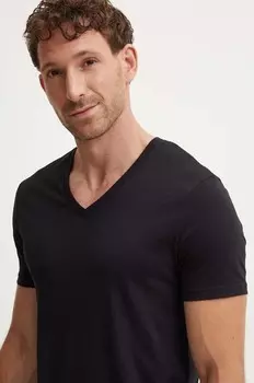 Хлопковая футболка Armani Exchange, черный