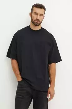 Хлопковая футболка Armani Exchange, черный