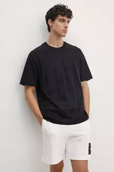 Хлопковая футболка Armani Exchange, черный