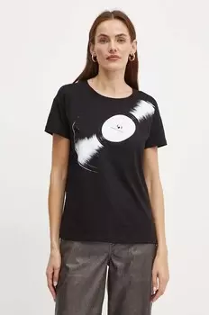 Хлопковая футболка Armani Exchange, черный