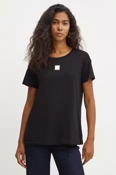 Хлопковая футболка Armani Exchange, черный