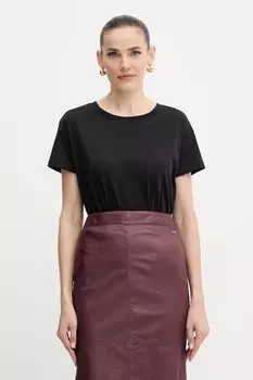 Хлопковая футболка Armani Exchange, черный