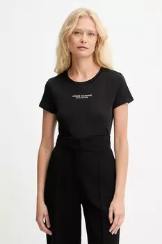 Хлопковая футболка Armani Exchange, черный