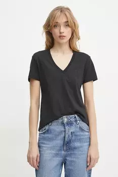 Хлопковая футболка Armani Exchange, черный