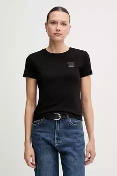 Хлопковая футболка Armani Exchange, черный