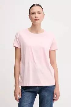 Хлопковая футболка Armani Exchange, розовый