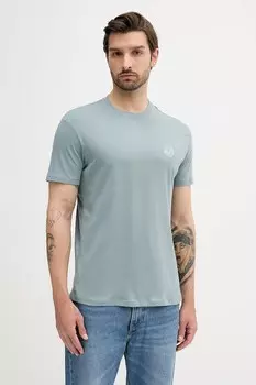 Хлопковая футболка Armani Exchange, серый