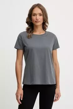 Хлопковая футболка Armani Exchange, серый
