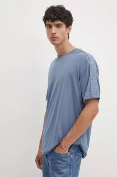 Хлопковая футболка Armani Exchange, синий