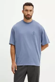 Хлопковая футболка Armani Exchange, синий